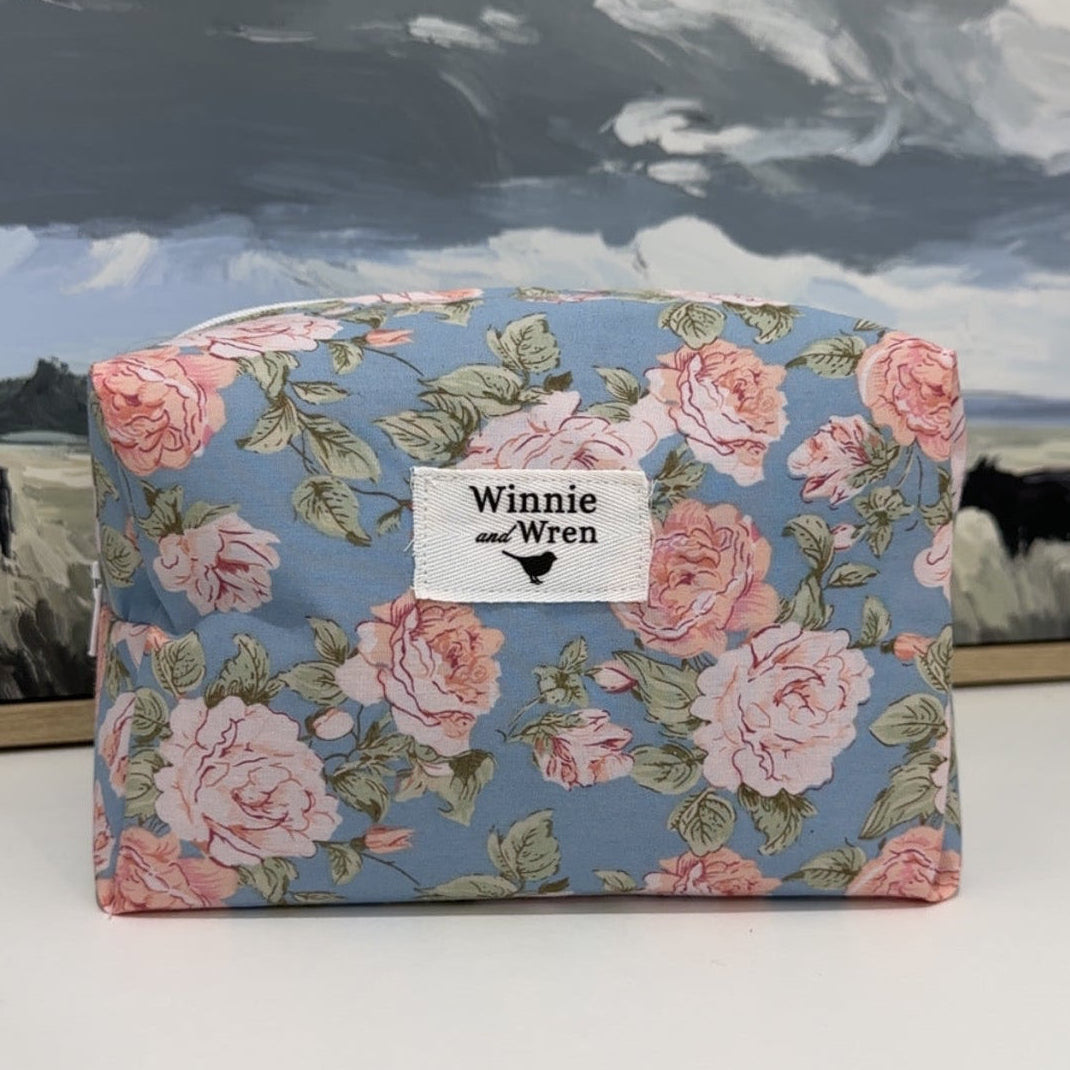 Small Cosmetic Bag - Country Roses