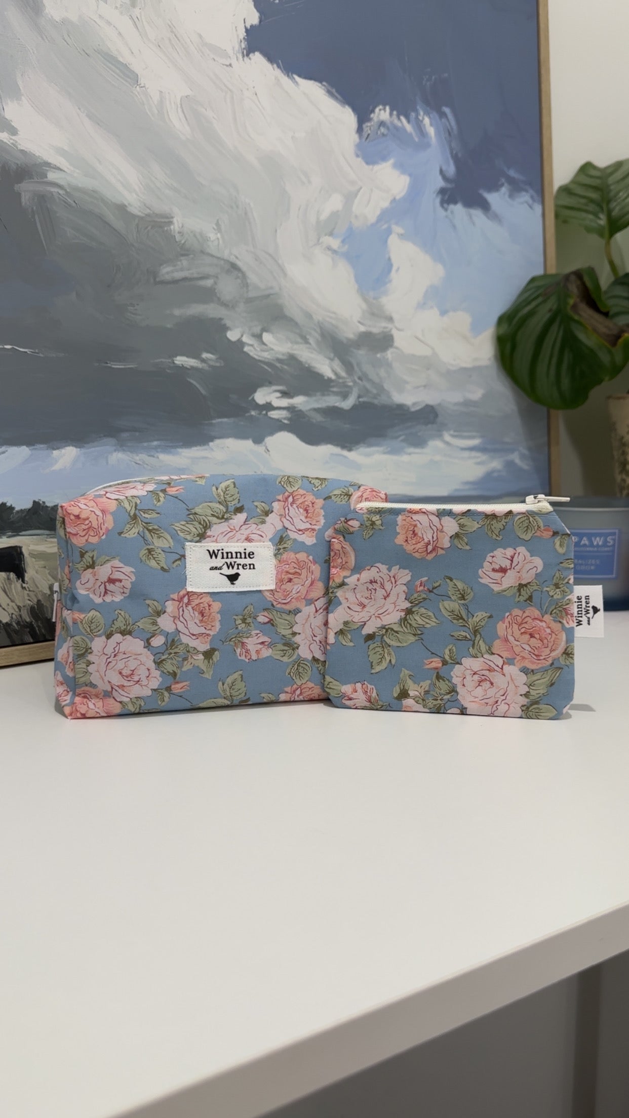 Small Cosmetic Bag - Country Roses