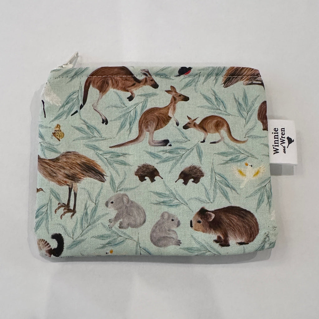 Mini Bag/Coin Purse - Australian Animals