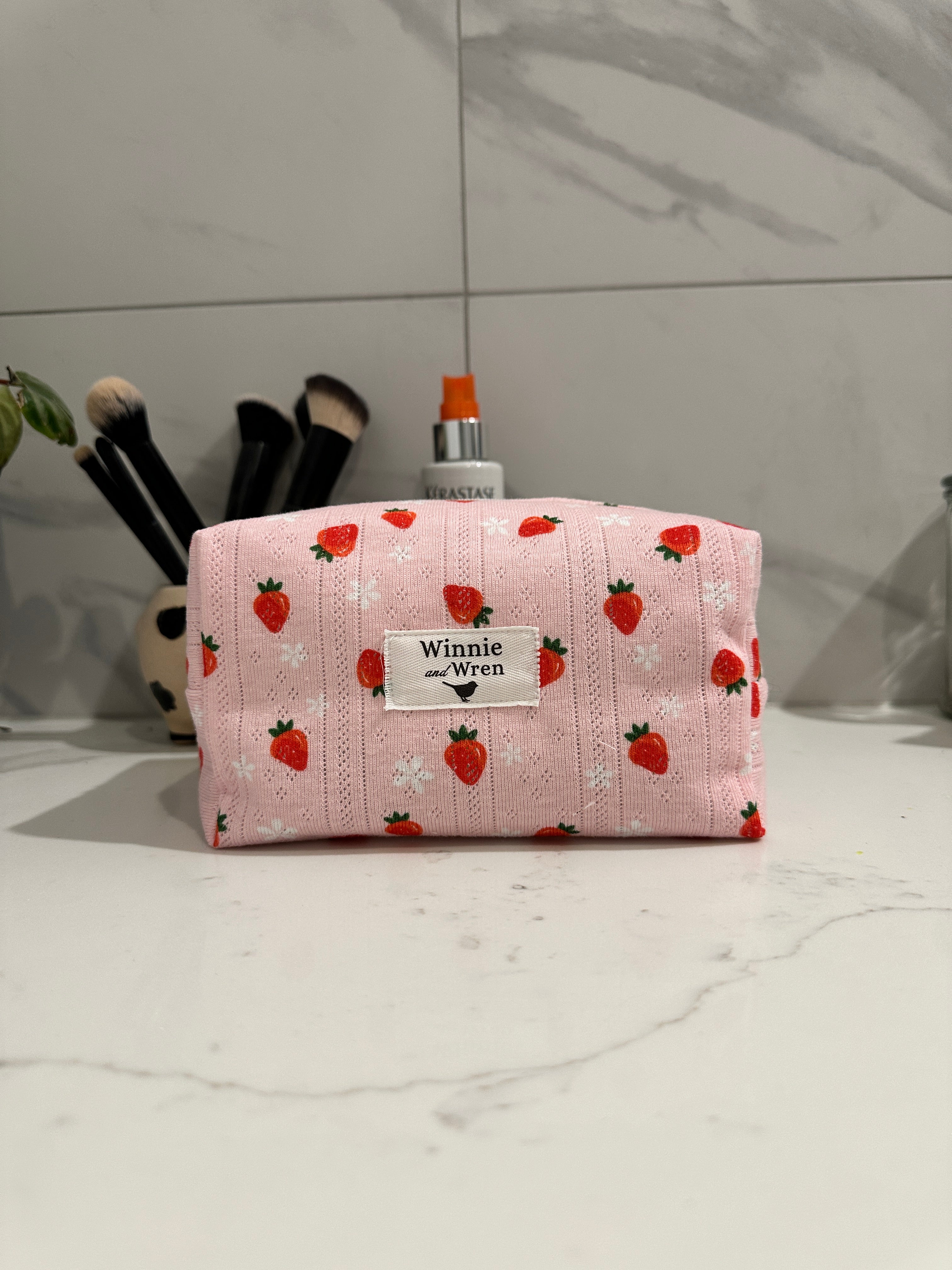 Small Cosmetic Bag - Strawberry