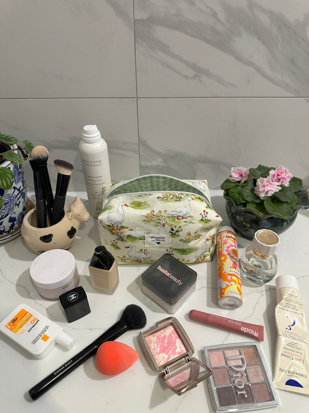 Cottage Geese Handmade Makeup Bag