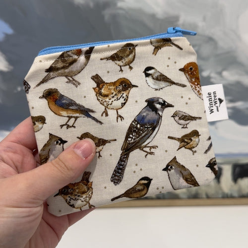 Mini Bag/Coin Purse - Country Birds