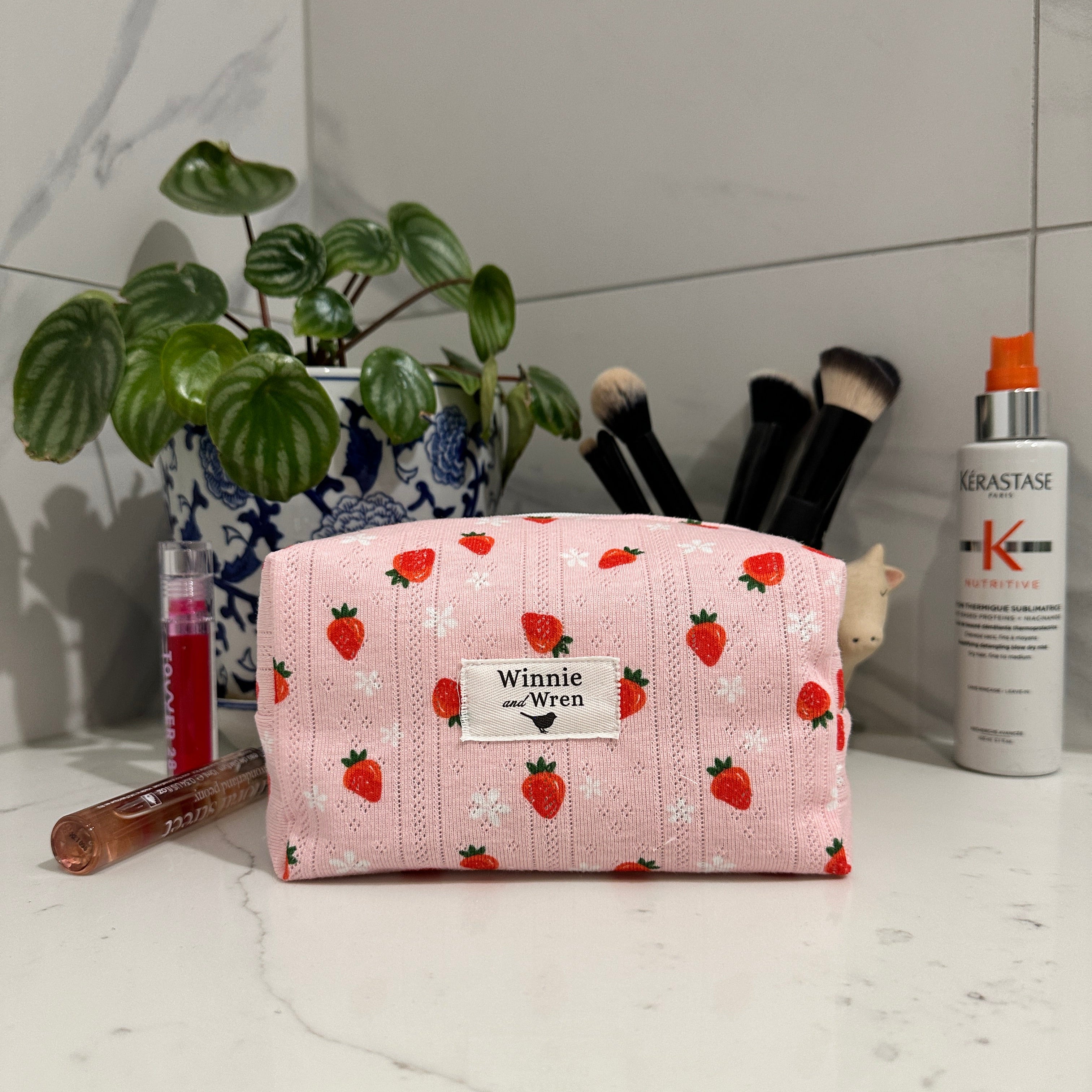 Small Cosmetic Bag - Strawberry