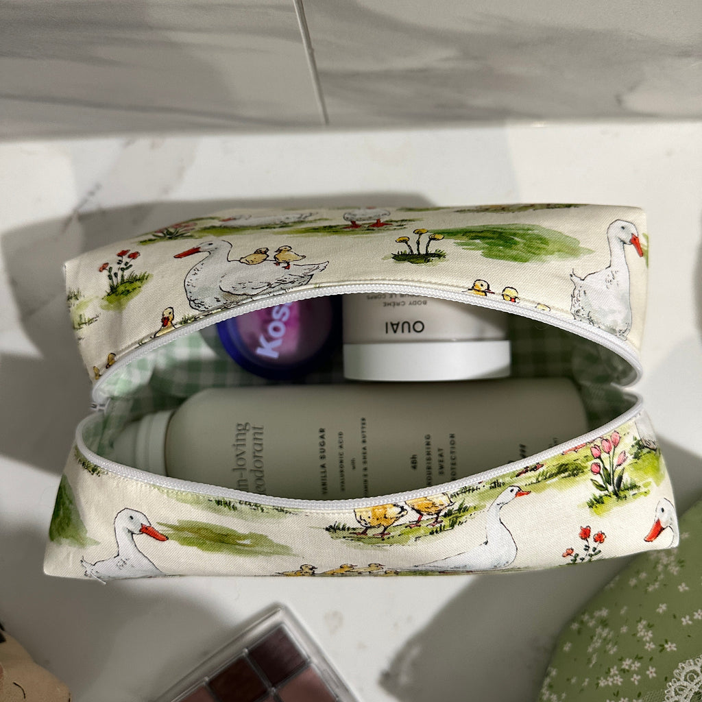 Cottage Geese Handmade Makeup Bag