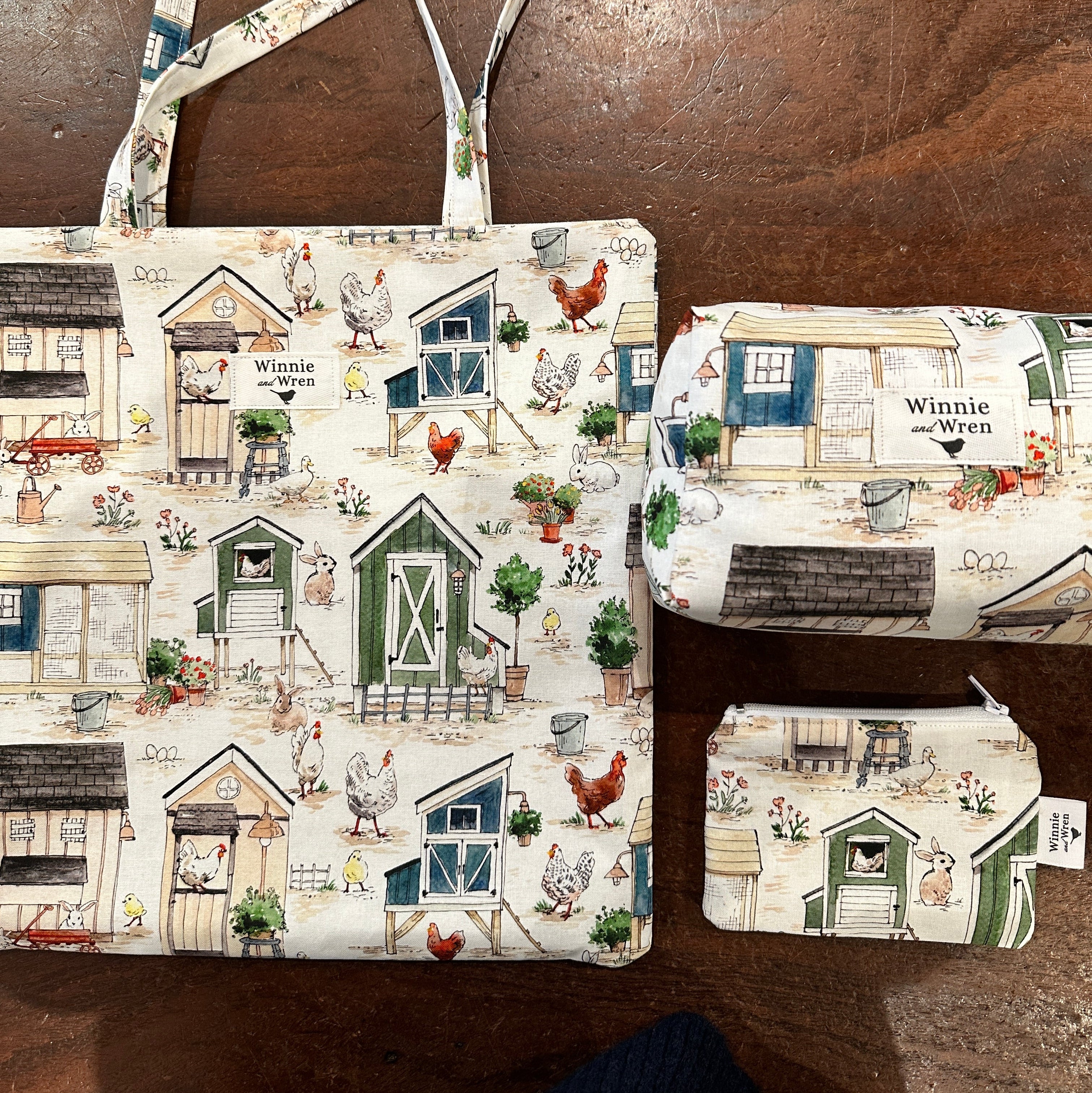 Country Farm Handmade Makeup Bag