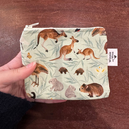 Mini Bag/Coin Purse - Australian Animals