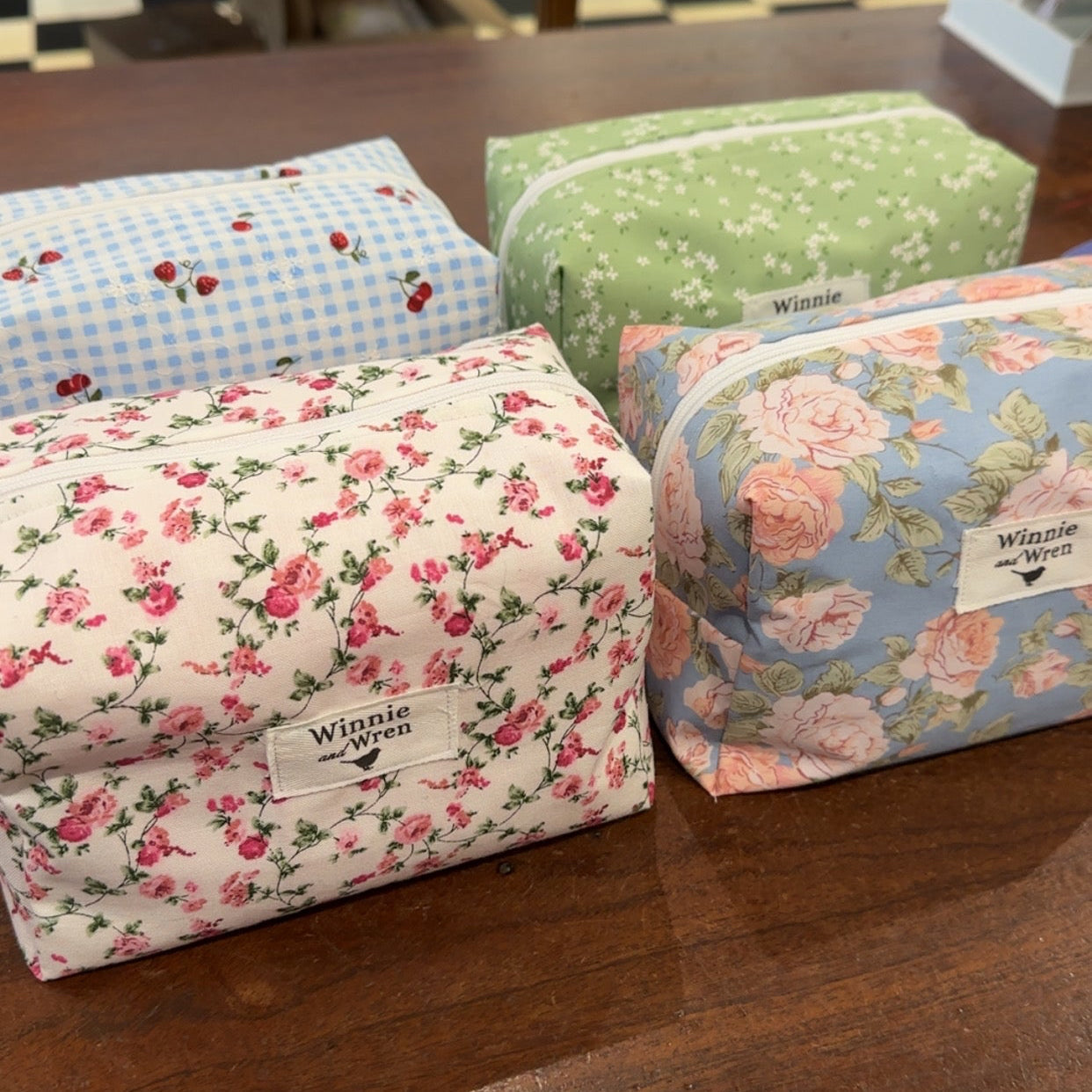Small Cosmetic Bag - Strawberry Fields