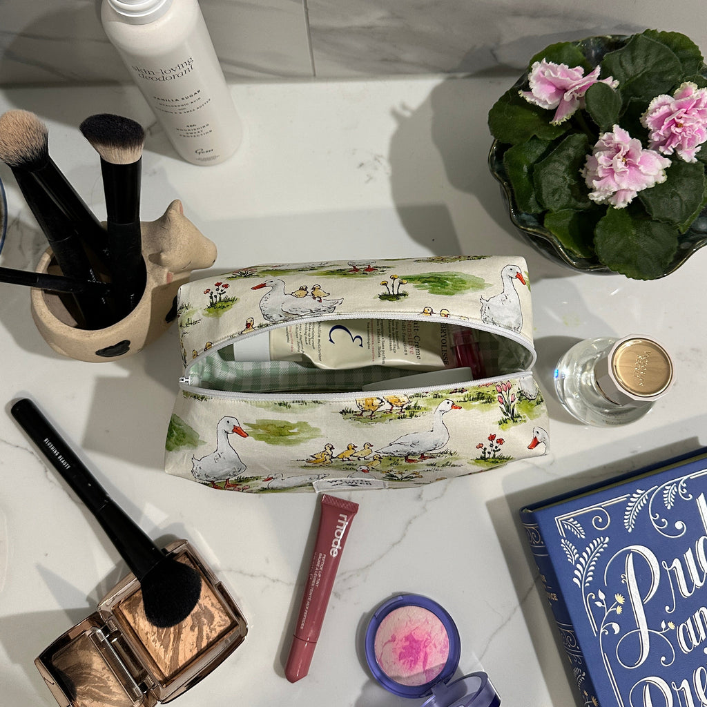 Cottage Geese Handmade Makeup Bag