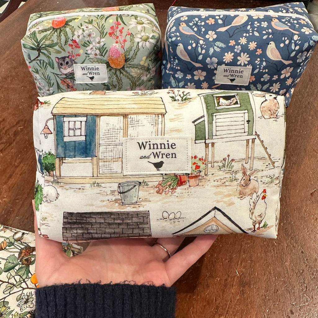 Country Farm Handmade Makeup Bag