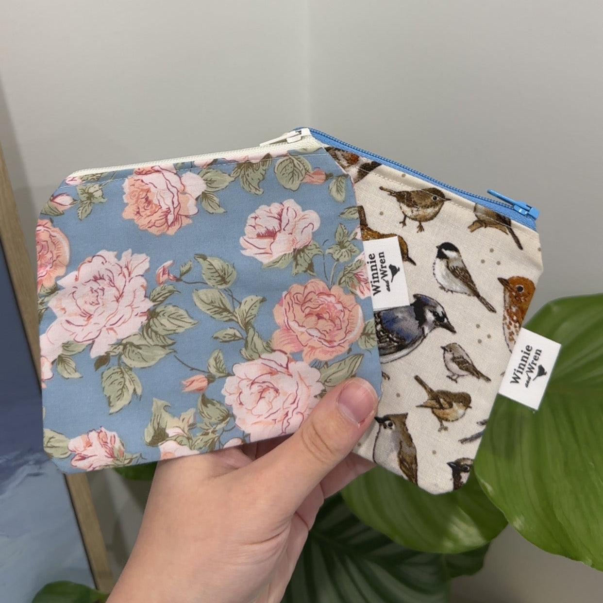 Mini Bag/Coin Purse - Country Birds