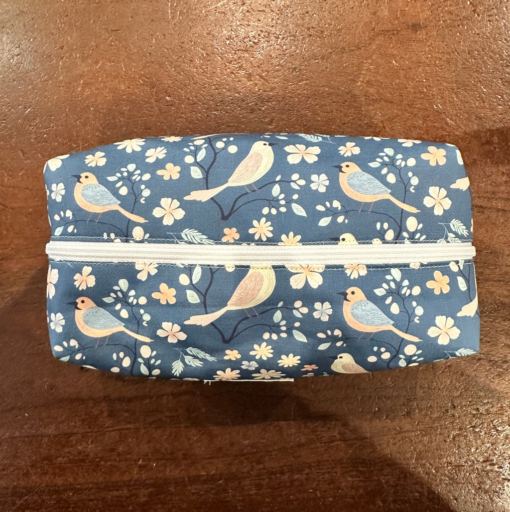 Blue Fairy Wren Handmade Makeup Bag