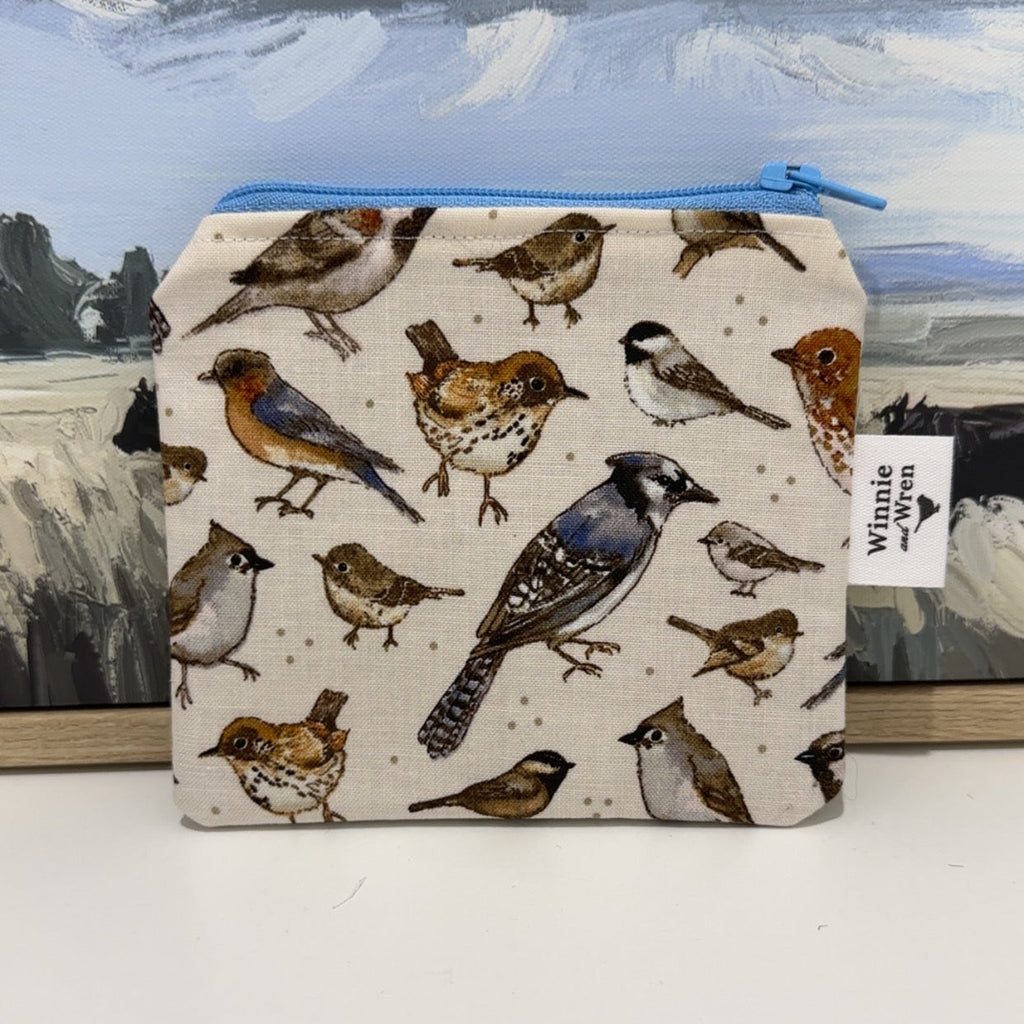 Mini Bag/Coin Purse - Country Birds