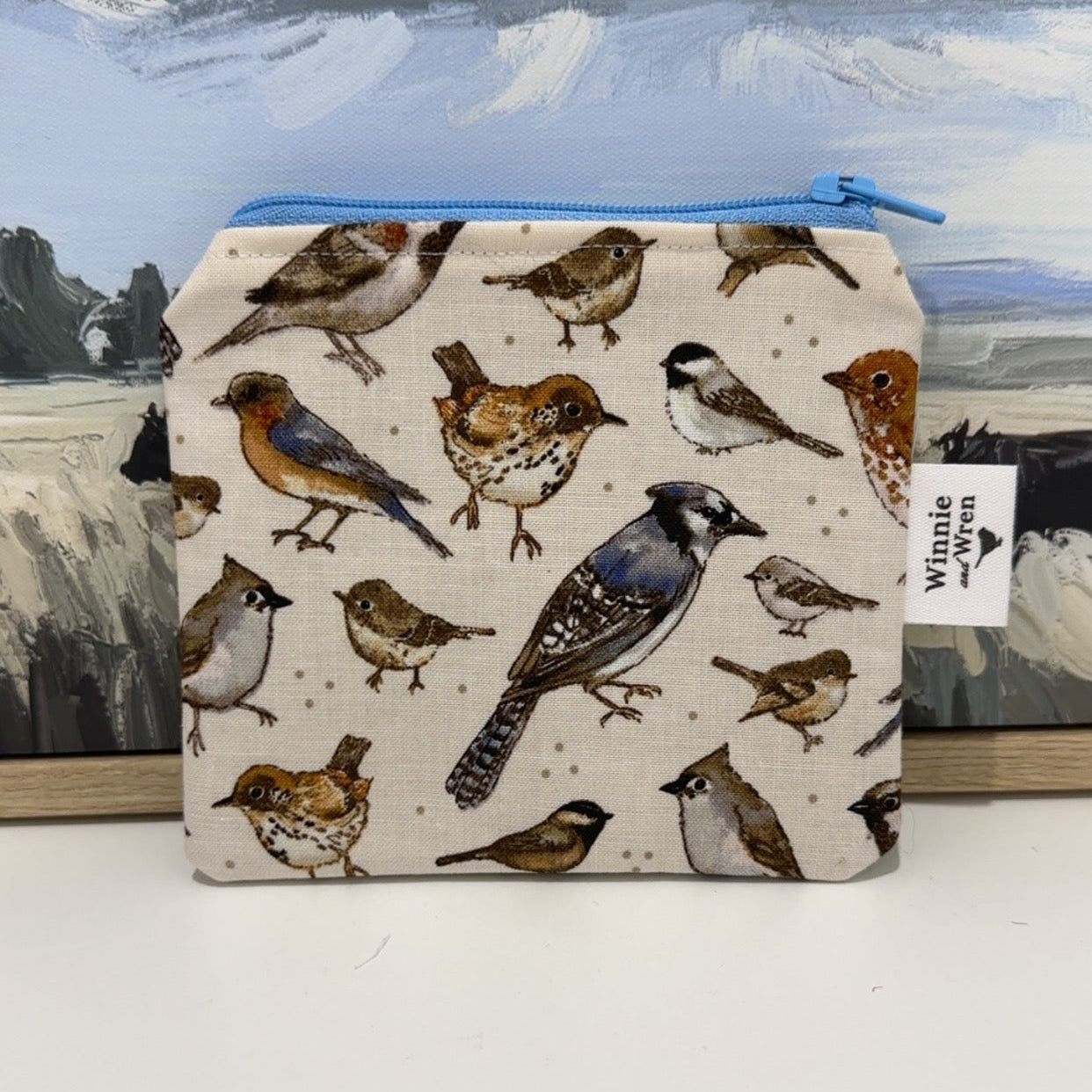 Mini Bag/Coin Purse - Country Birds