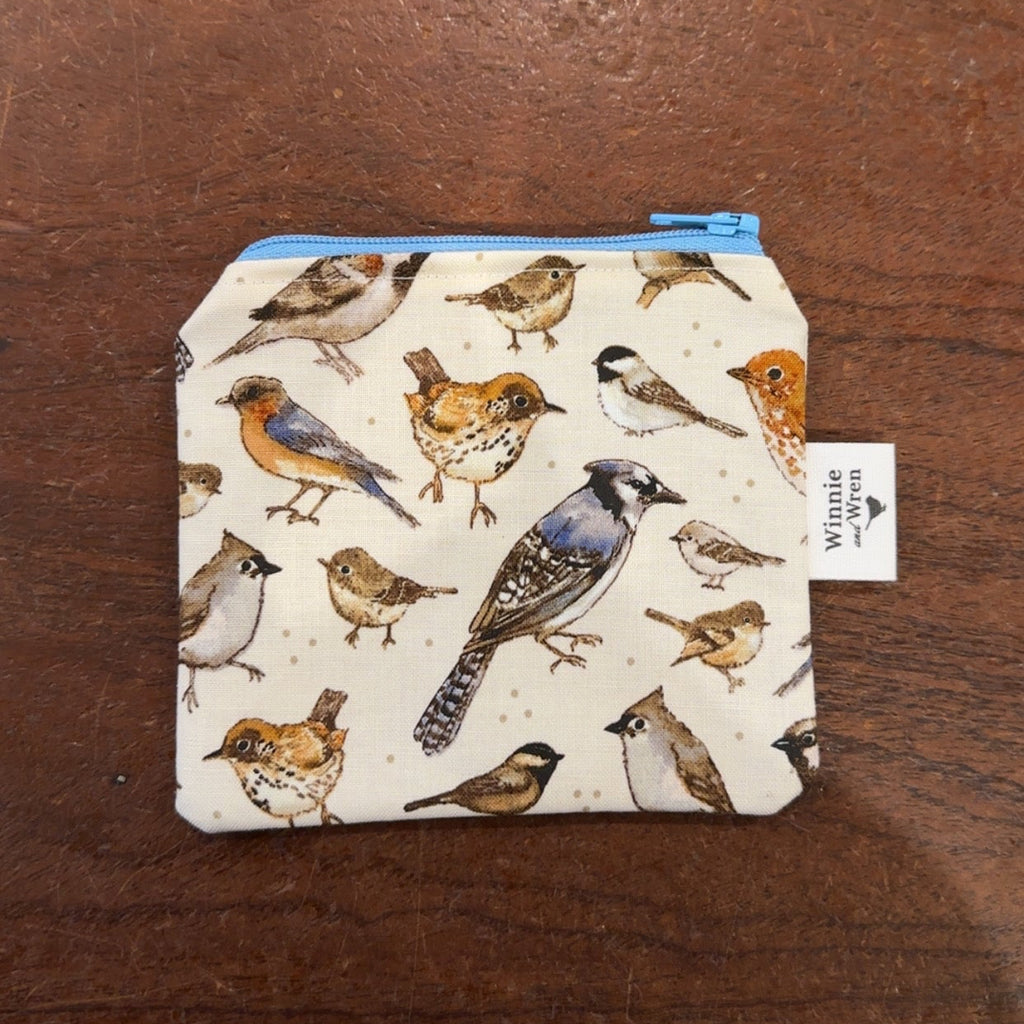 Mini Bag/Coin Purse - Country Birds