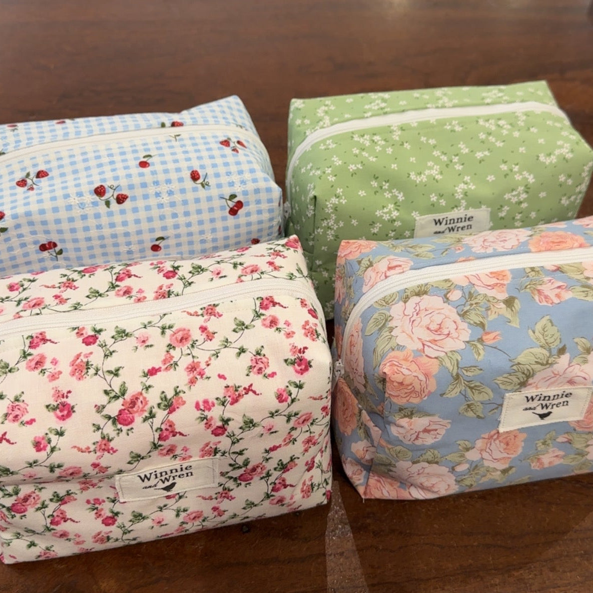 Small Cosmetic Bag - Country Roses
